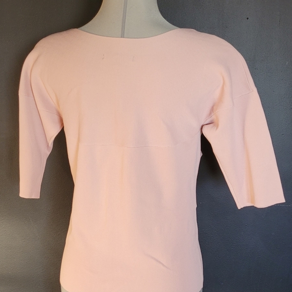 Light Pink Portmans Twisted Short Sleeve - Picture 2 of 3